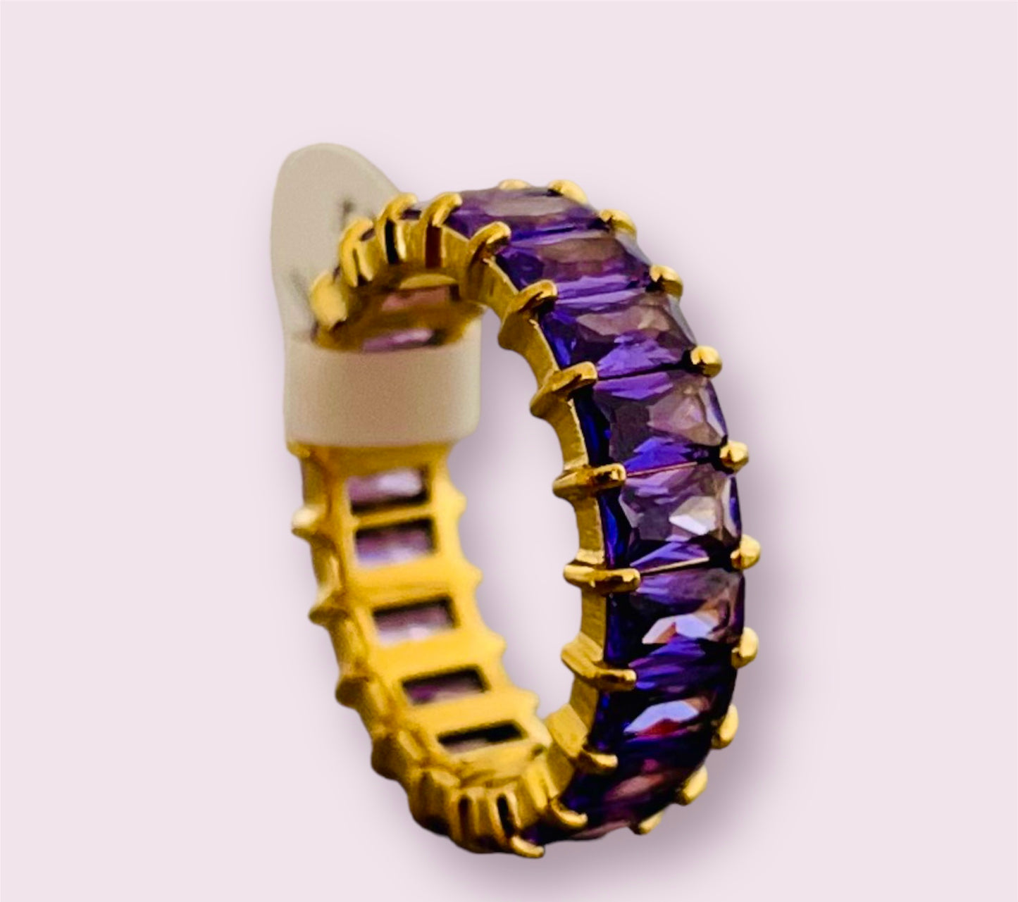 Purple Zirconia Ring