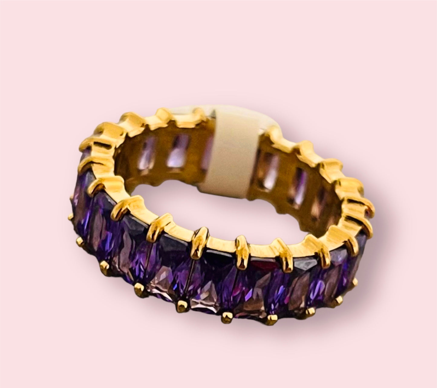 Purple Zirconia Ring